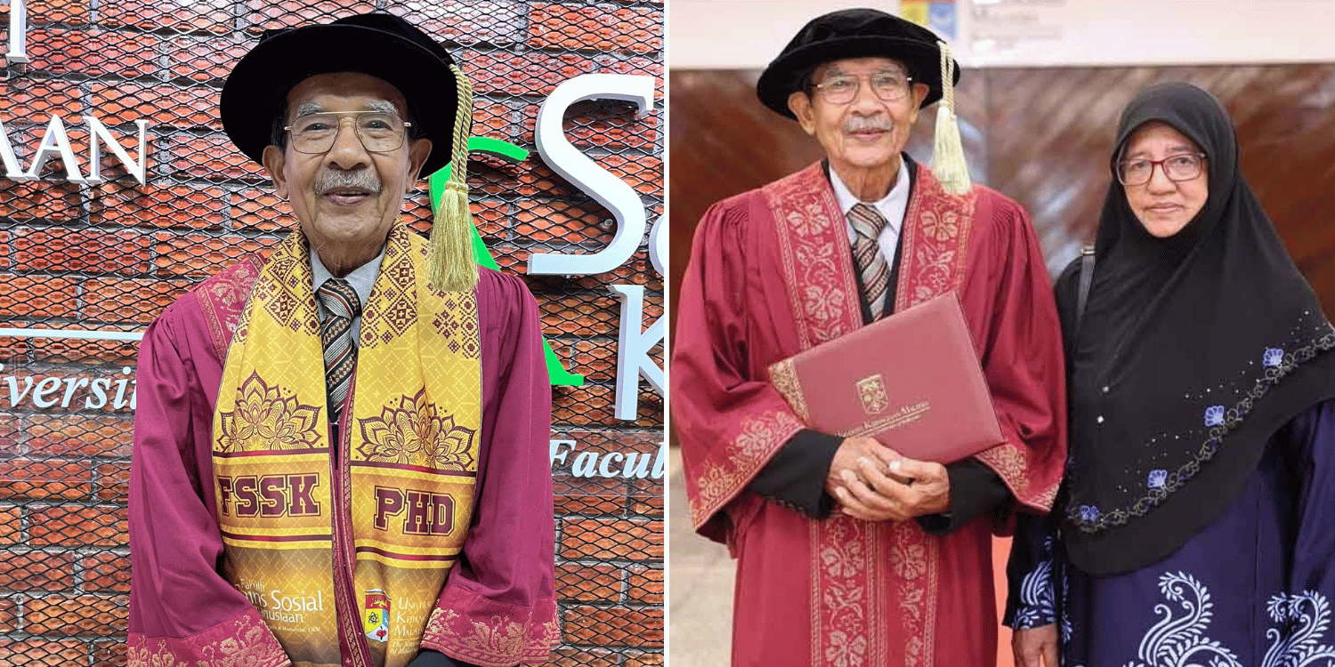 M’sian Grandfather Of 17 Earns PhD At 79, Overcame Struggles With Vision & Studying Online