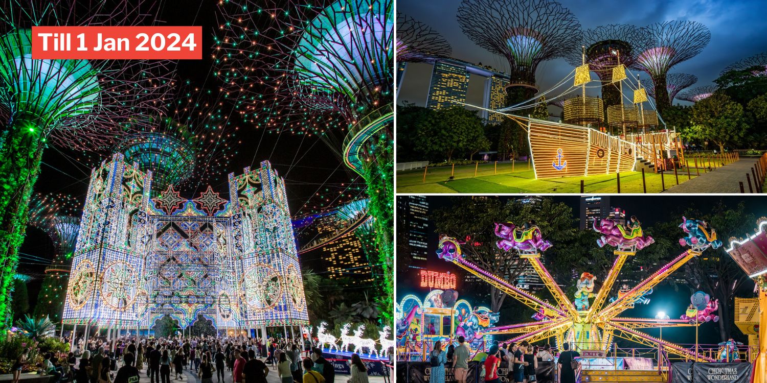 Gardens By The Bay's Christmas Wonderland Opens With 24-Metre-Long Ship, Carnival Games & Rides