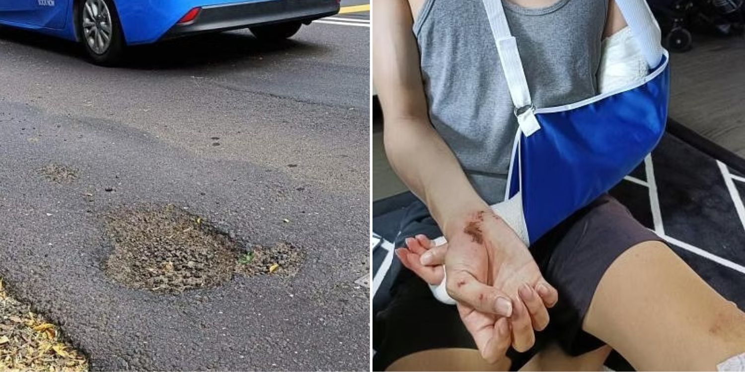 Delivery-Rider-Flung-10m-After-Hitting-Pothole-In-Bukit-Batok-He-Suffers-Fractured-Wrist.jpg