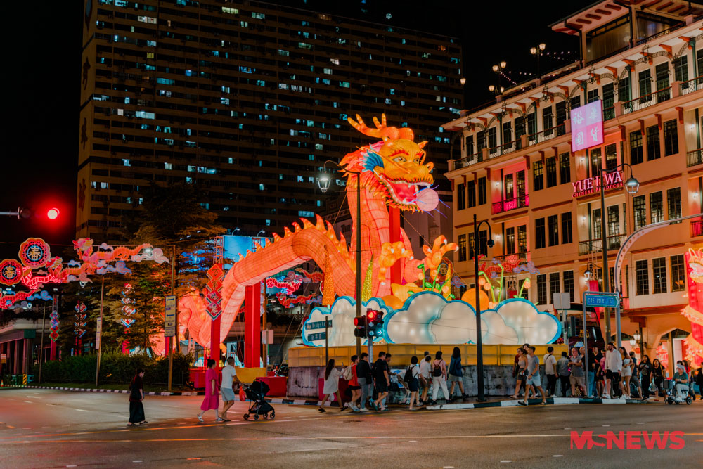 Majestic Dragons Descend Upon Chinatown For CNY 2024 LightUp, An