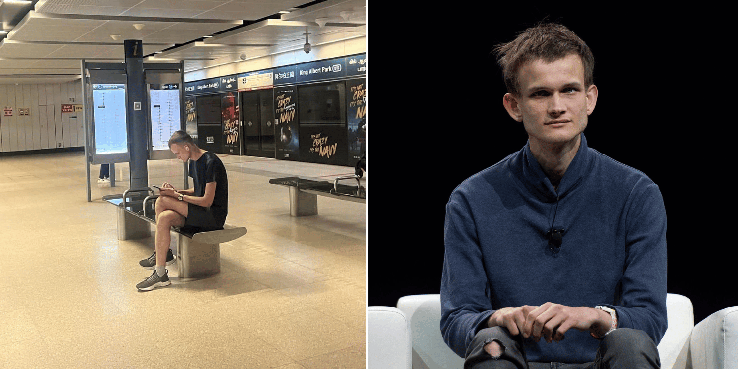 Ethereum founder & multimillionaire Vitalik Buterin seen waiting for MRT at King Albert Park Station