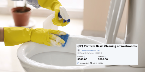 SkillsFuture toilet cleaning course costs S$580, S'poreans say they learn it for free in NS