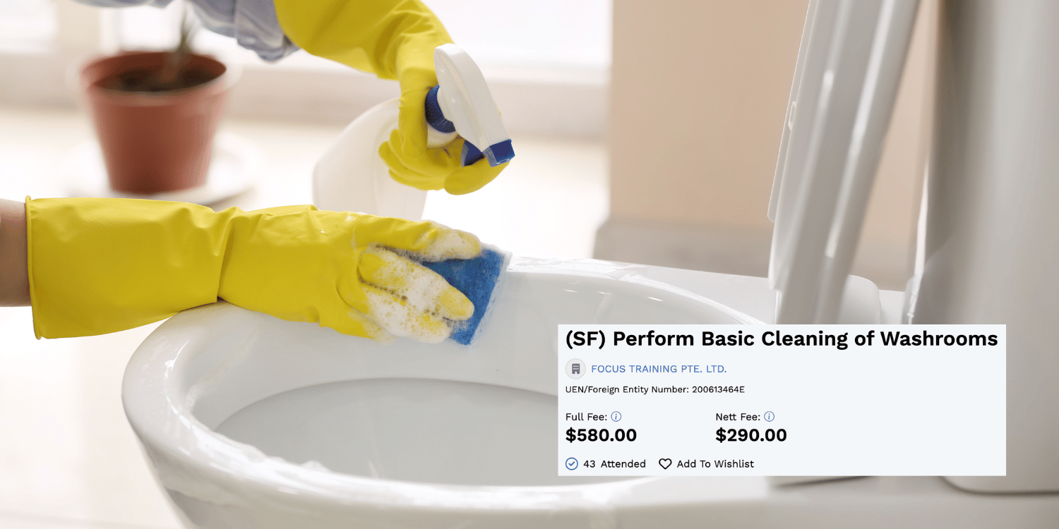 SkillsFuture toilet cleaning course costs S$580, S'poreans say they learn it for free in NS