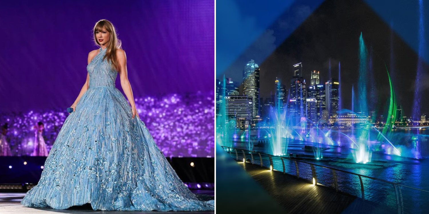MBS organises Taylor Swift merch pop-up, trail & light show for Swifties in Singapore