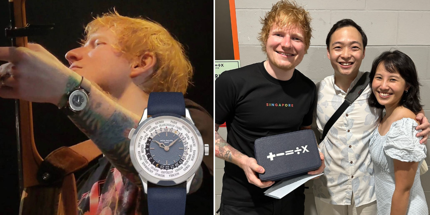 Ed Sheeran wears watch strap from S'pore brand Del