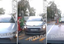 Car blocks tailgater from evading parking fees at HDB carpark, gets chased by enraged driver