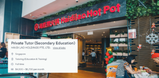 Haidilao S'pore hiring private tutor for up to S$6.7K/month, must have degree from a top 100 university