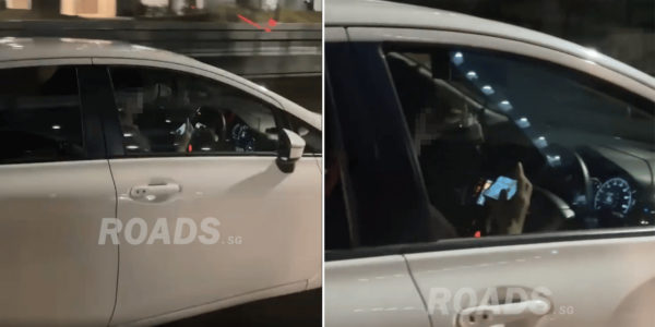 Man plays mobile game while driving on Tampines Street, gets criticised for irresponsible behaviour
