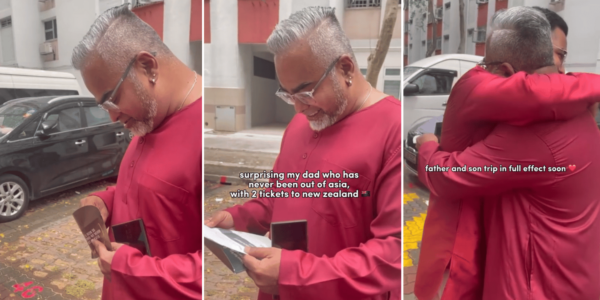 'Dream come true': Man in S'pore surprises father with tickets to New Zealand on Hari Raya