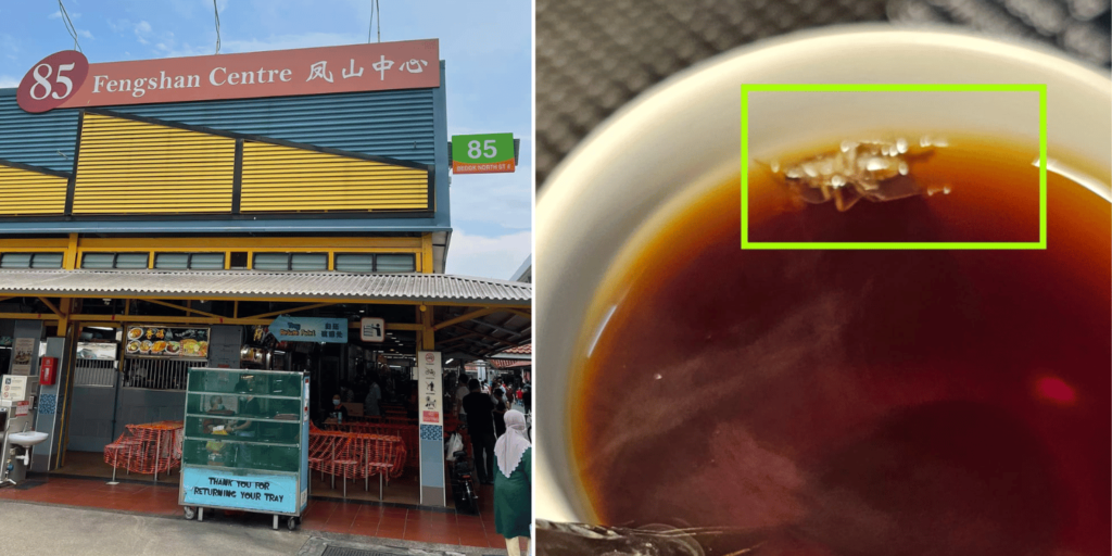 Customer finds cockroach in tea from Bedok 85 drink stall, employee makes new serving