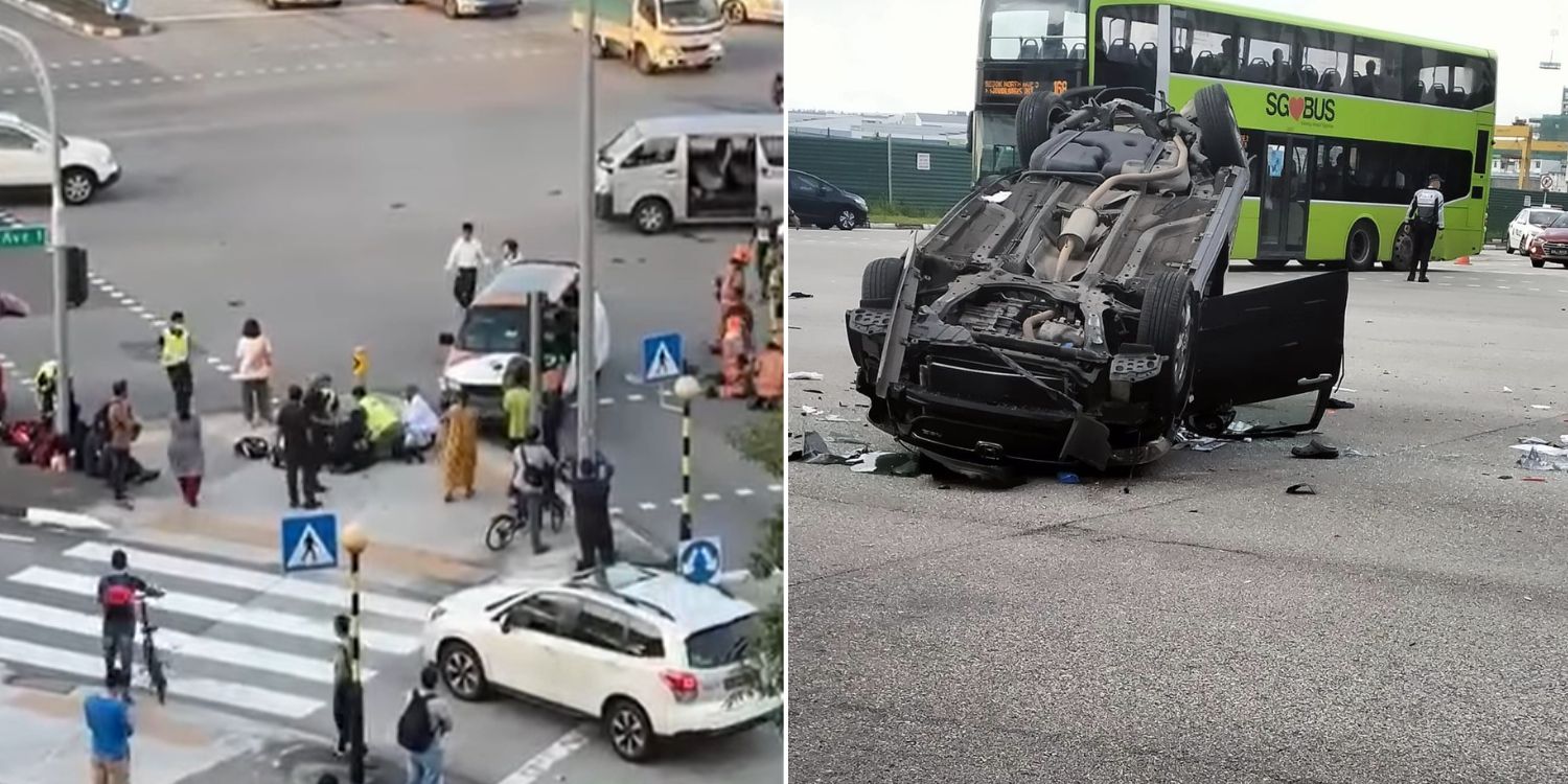 At least 2 dead including Temasek JC student after 6-vehicle accident in Tampines