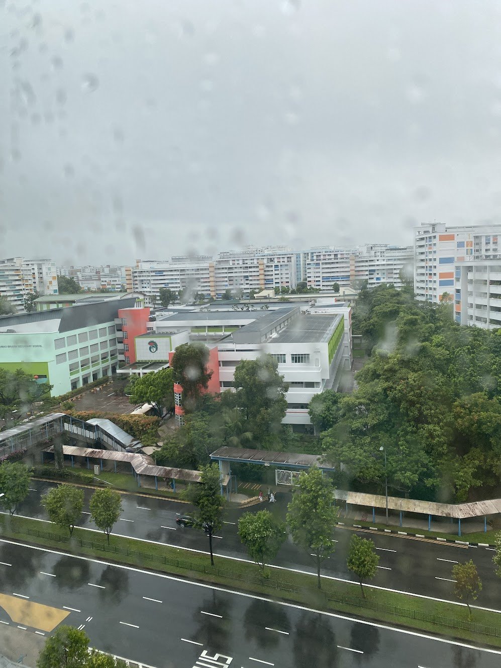 Heavy rain in Singapore