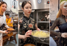 Restaurant owner in China eerily resembles robot, imitates movements perfectly while serving customers