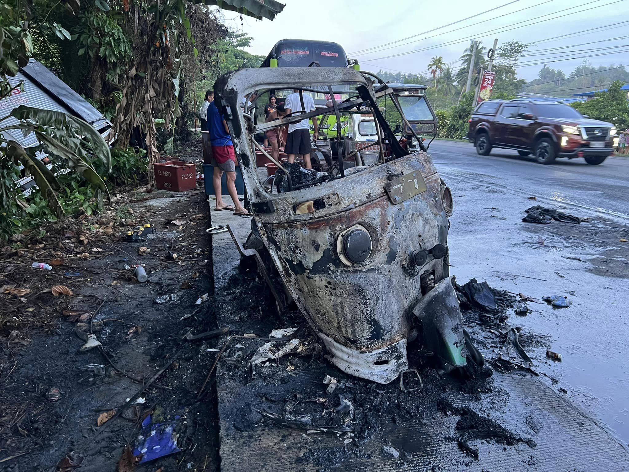 Vehicle fire philippines 1