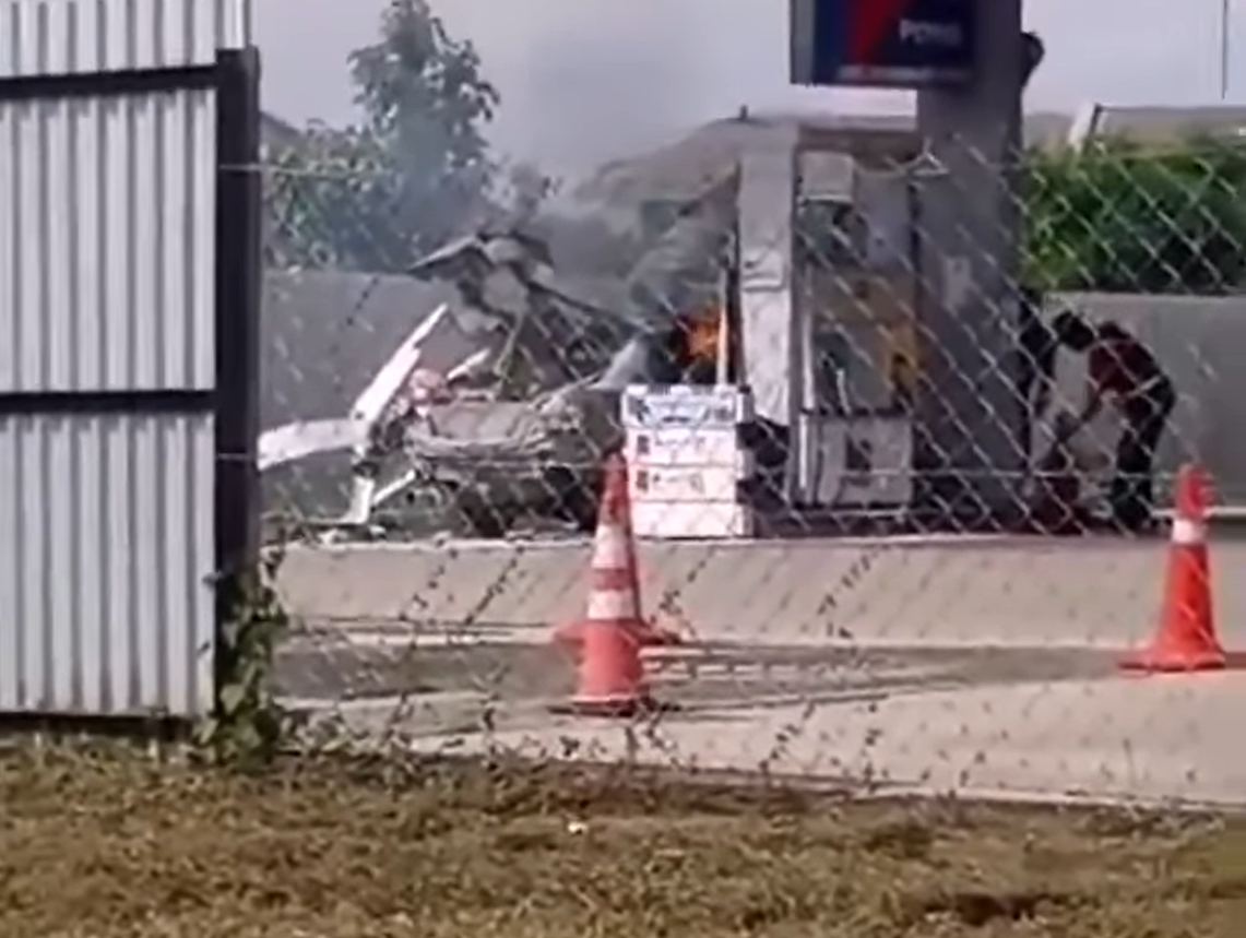 car explodes gas station malaysia 2