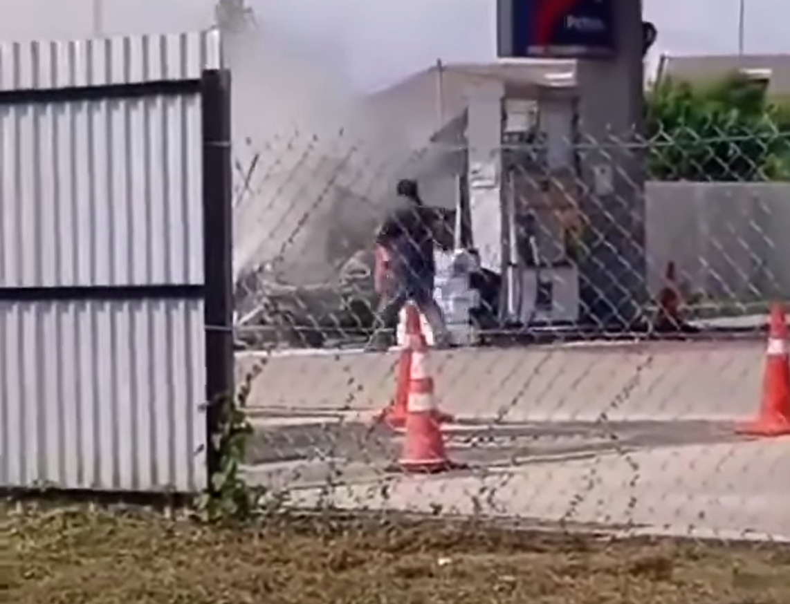 car explodes gas station malaysia 3