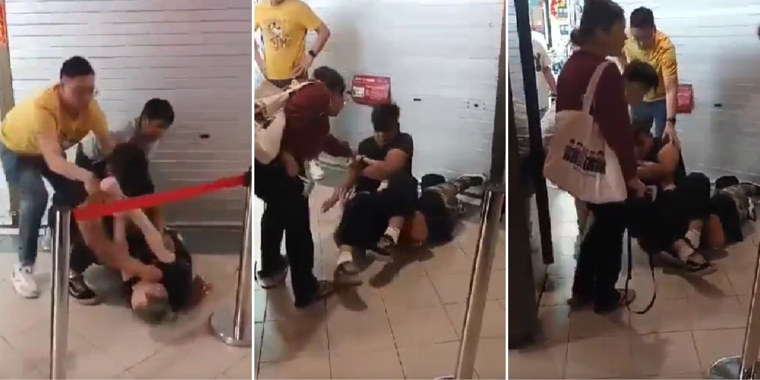 Fight breaks out at Sim Lim Square after man allegedly blocks sex toy store while queuing for cai fan