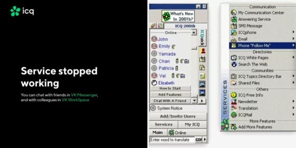 ICQ shuts down