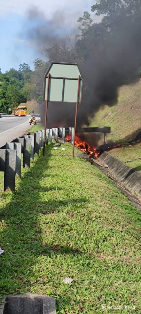 Lamborghini driver burn malaysia 2