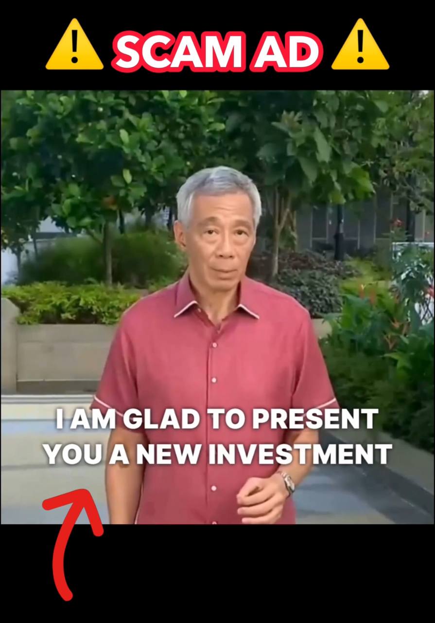 Lee Hsien Loong deepfake ai investment scam 1