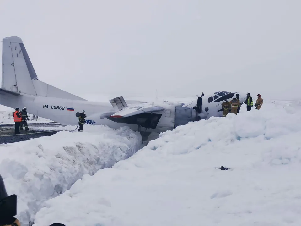 Russian plane emergency landing Arctic 1