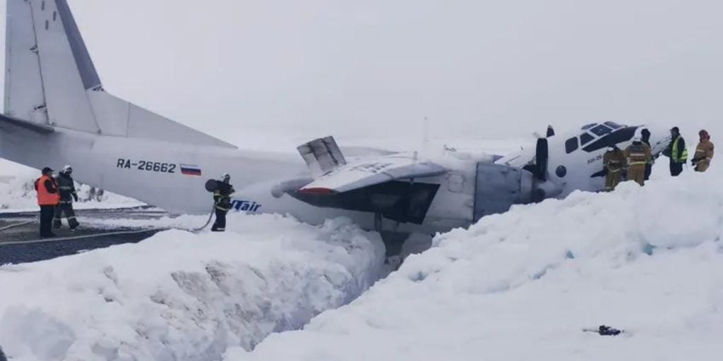 Russian plane emergency landing Arctic
