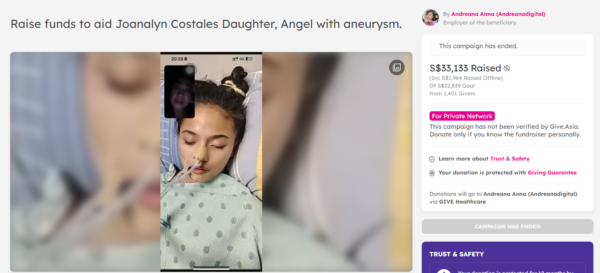 helper aneurysm daughter dies