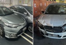 Singaporean car accident in JB