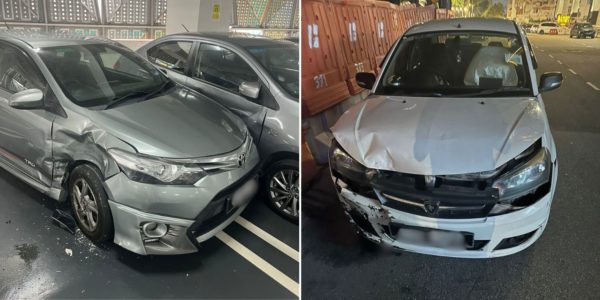 Singaporean car accident in JB