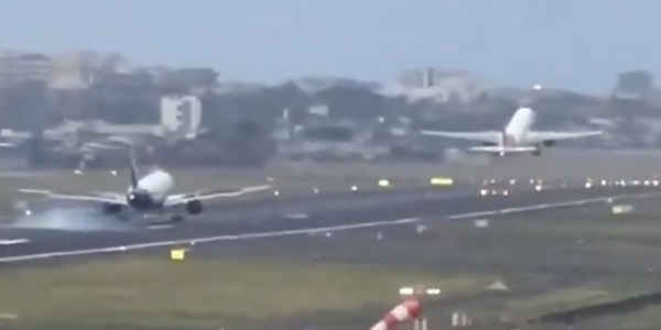 air india indigo near collision