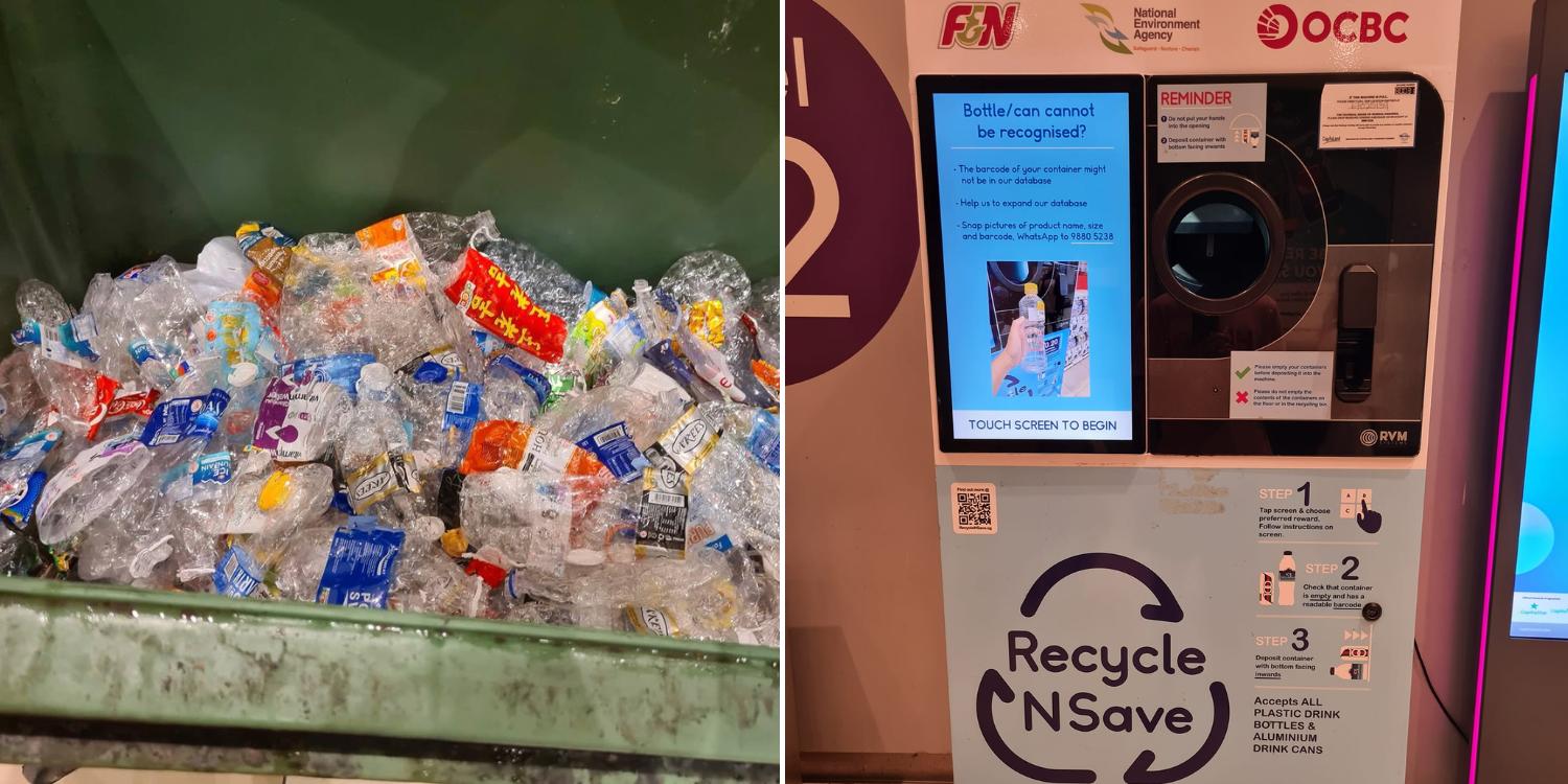 Bedok Mall refutes claims that bottles & cans from Recycle N Save machine are dumped instead of being recycled 