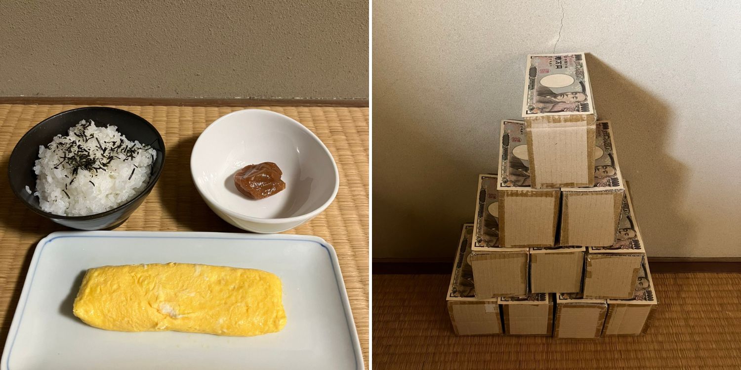 Japanese man saves for early retirement by eating extremely simple meals for 21 years