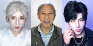 Chinese makeup artist grandpa transformation