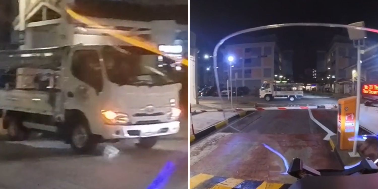 Driverless lorry reverses in Bedok North, driver didn't engage handbrake before leaving to buy food