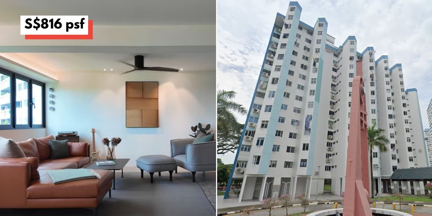 Marine Parade jumbo HDB flat sold for S$1.38M, sets new record for estate