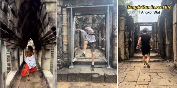 temple run re-enactment in angkor wat cambodia