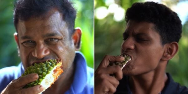 durian skin eating