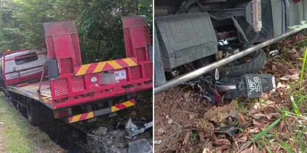 lorry driver suffers heart attack msia 1