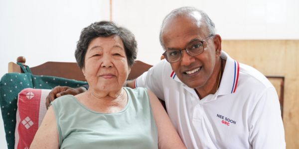 shanmugam visits 83 year old woman 1