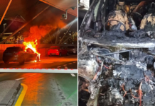 singapore registered car fire 2