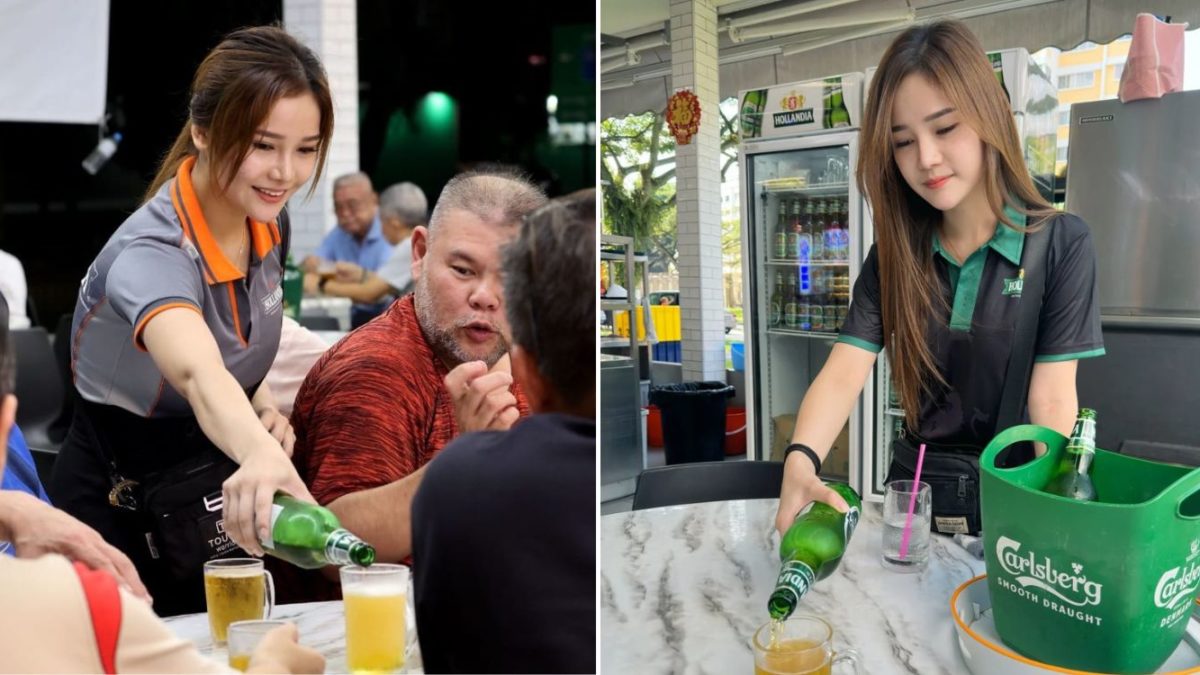 【R&B】Lady Beer lady in Jurong West dubbed S'pore's 'Xi Shi', stallholders