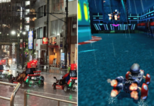 'Real-life Neo Bowser City': Photo of Mario Kart drivers in Tokyo downpour goes viral