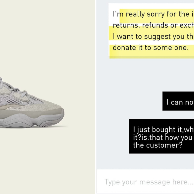 Customer appalled that Adidas S'pore wouldn't refund Yeezy, netizens urge  him to read terms properly