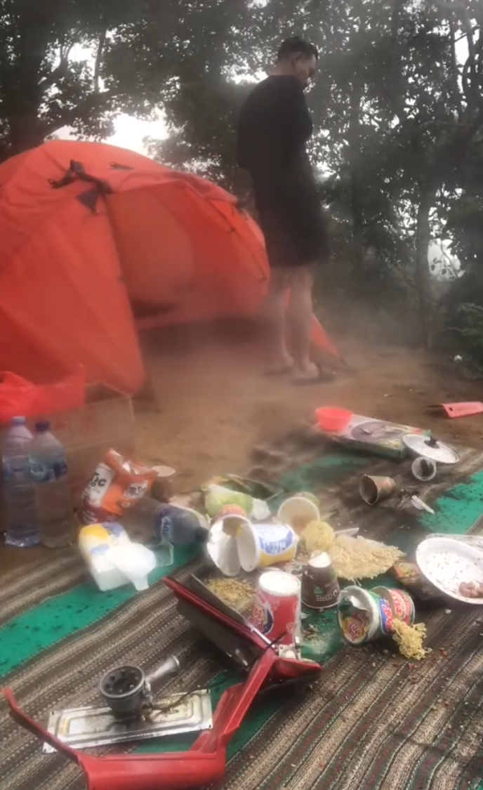 Portable gas stove explodes