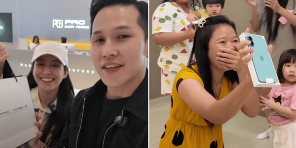 'You've become family' M'sian couple gifts iPhone 16s to helpers who raised their kids