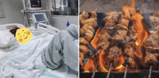 chinese student goes to ICU after barbecue