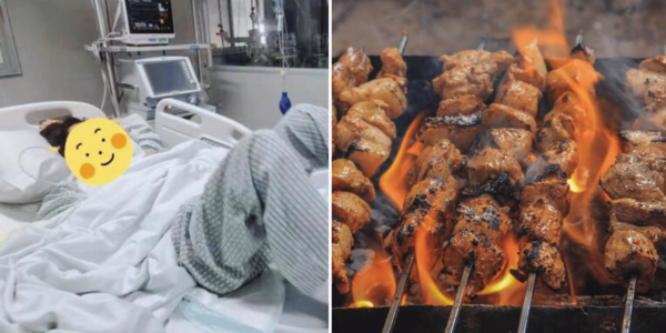 chinese student goes to ICU after barbecue