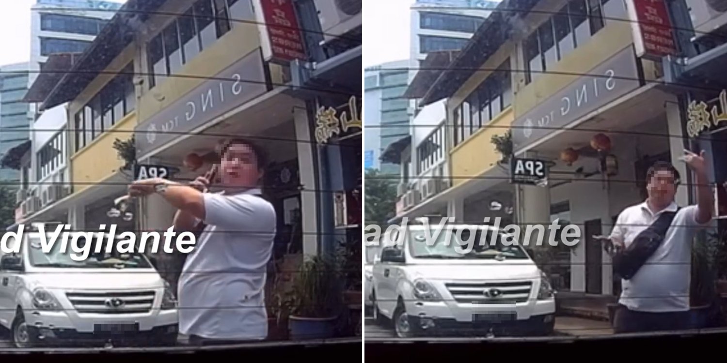 Man reserves parking spot in Potong Pasir by physically blocking cars, claims it's private property