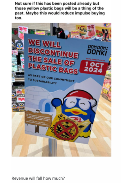 donki plastic bags comments