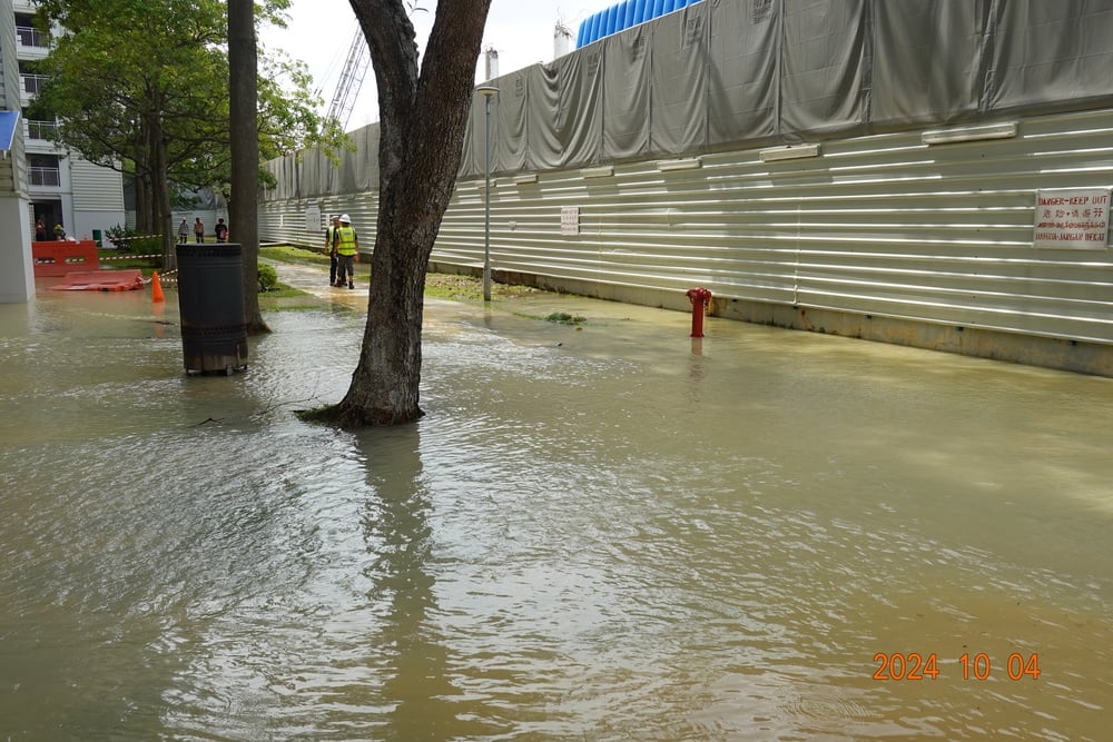 marine parade muddy water